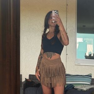 Fringe skirt